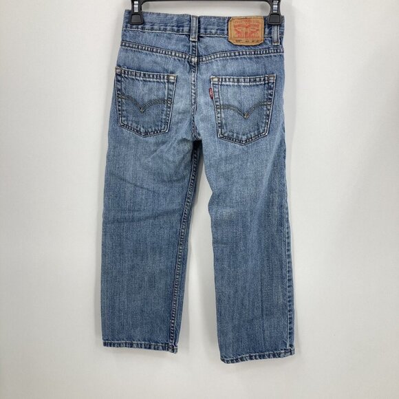 Lot 2 Pairs Boys Jeans Wrangler Slim Straight Levis 550 Relaxed Youth 8 Regular - Picture 9 of 11